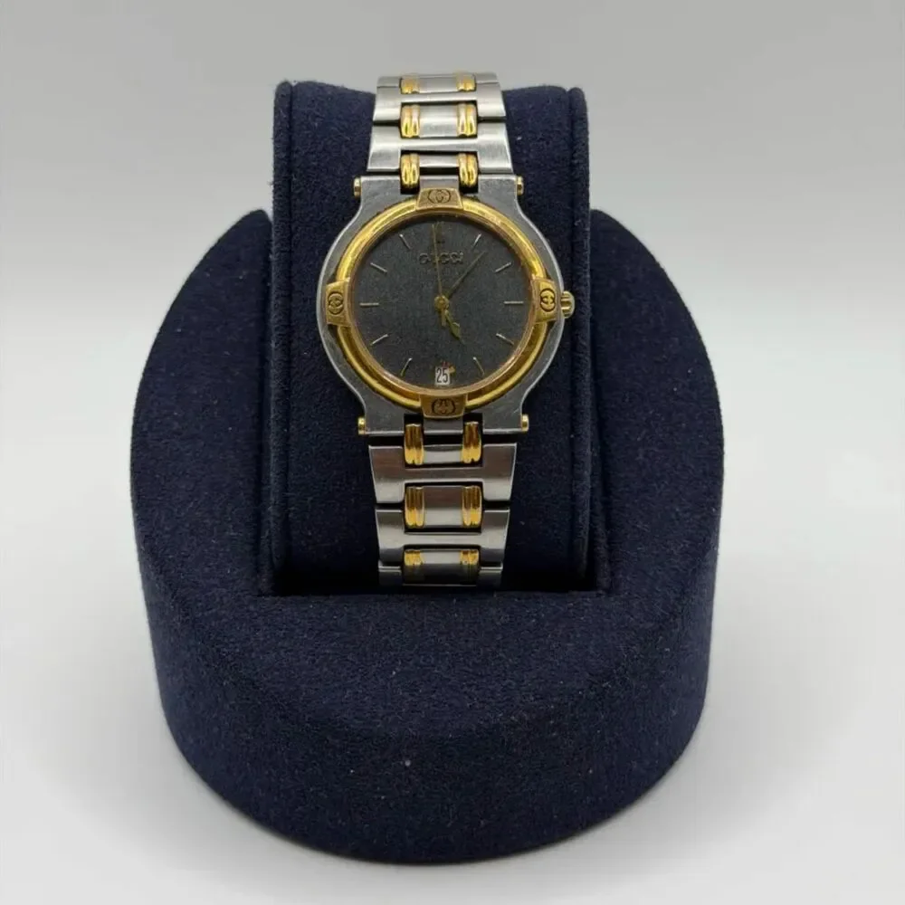 Vintage Gucci 9000M Two-Tone Quartz Men's Watch